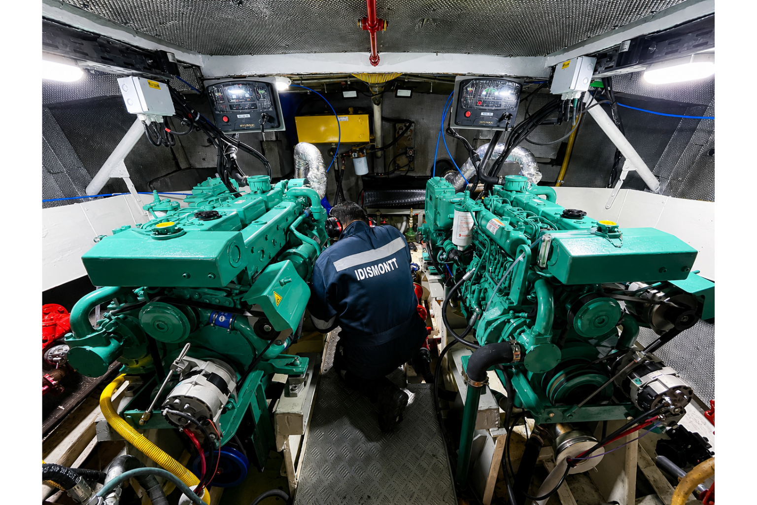Remotorización de la embarcación LSR 1707 Guaiteca con dos motores marinos Hyundai instalada por EILERS.